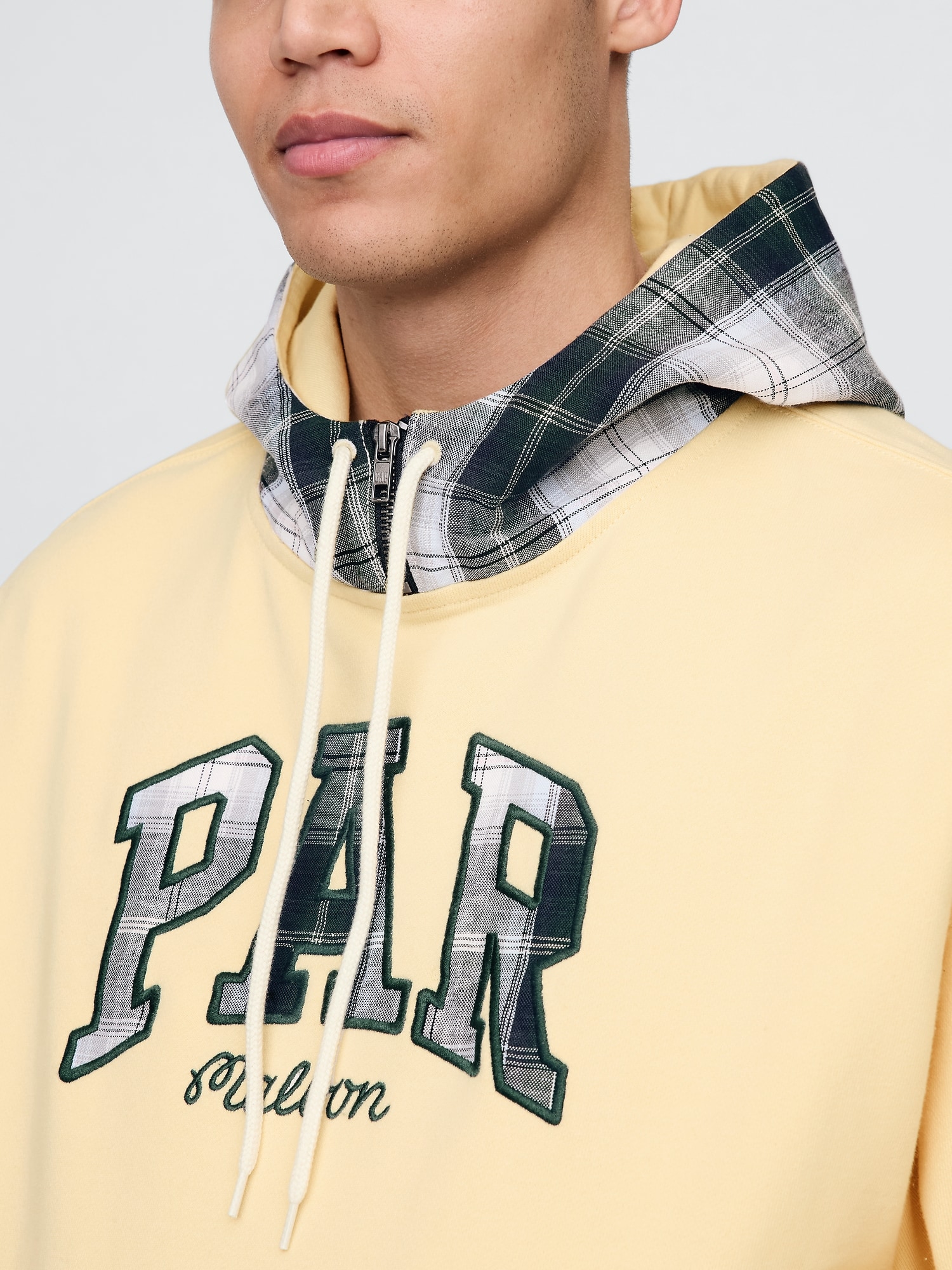Gap × Malbon ヘビーウェイト フレンチテリー ロゴパーカー-6