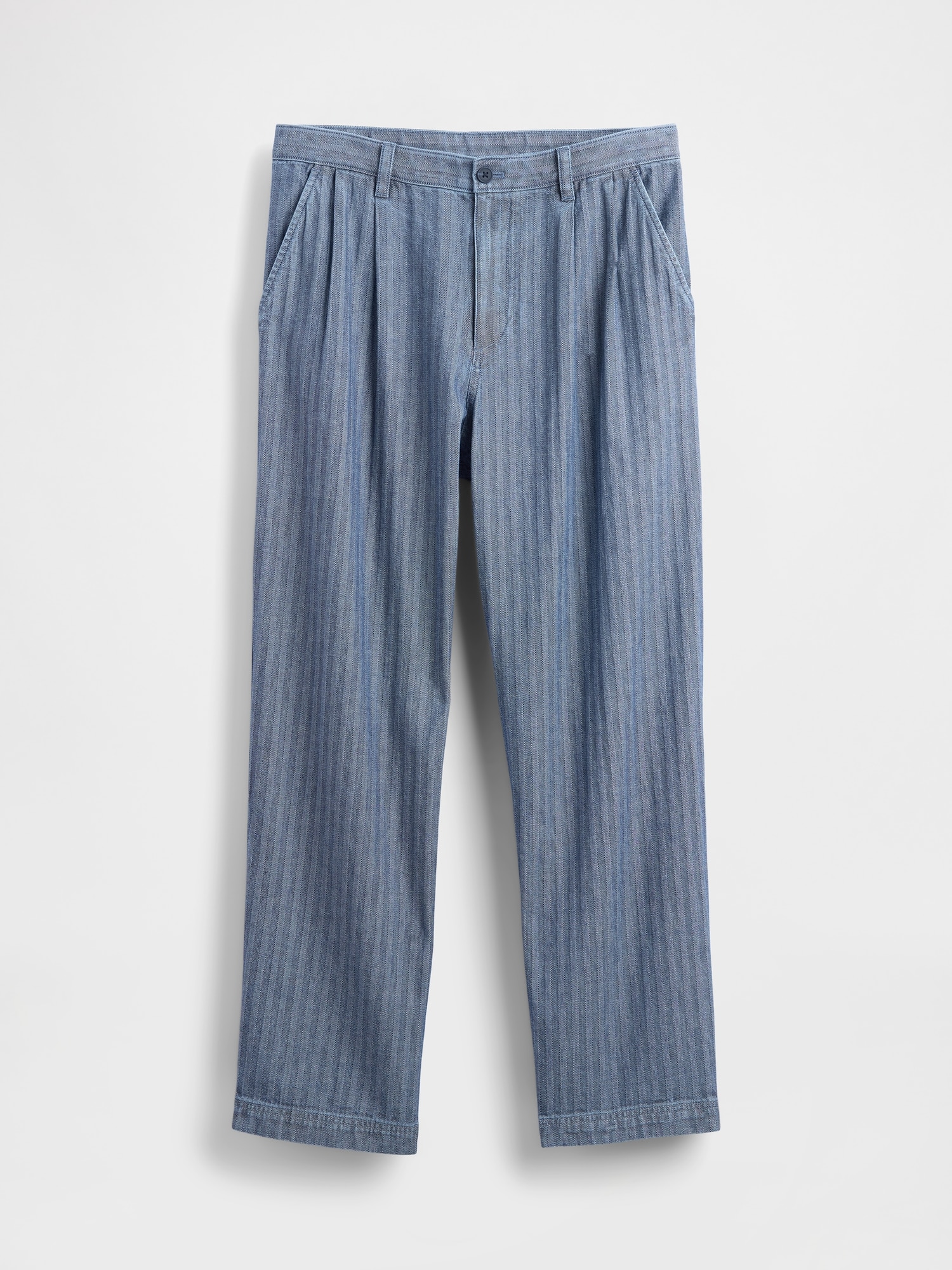 Gap × Malbon ヘリンボーン プリーツ バギーパンツ-6
