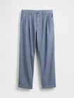 Gap × Malbon ヘリンボーン プリーツ バギーパンツ-6