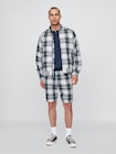 Gap × Malbon 9.5インチ プリーツ バギーショートパンツ-0