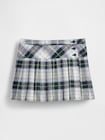 Gap × Malbon コットンリネン プレイド プリーツミニスカート・スコート-5