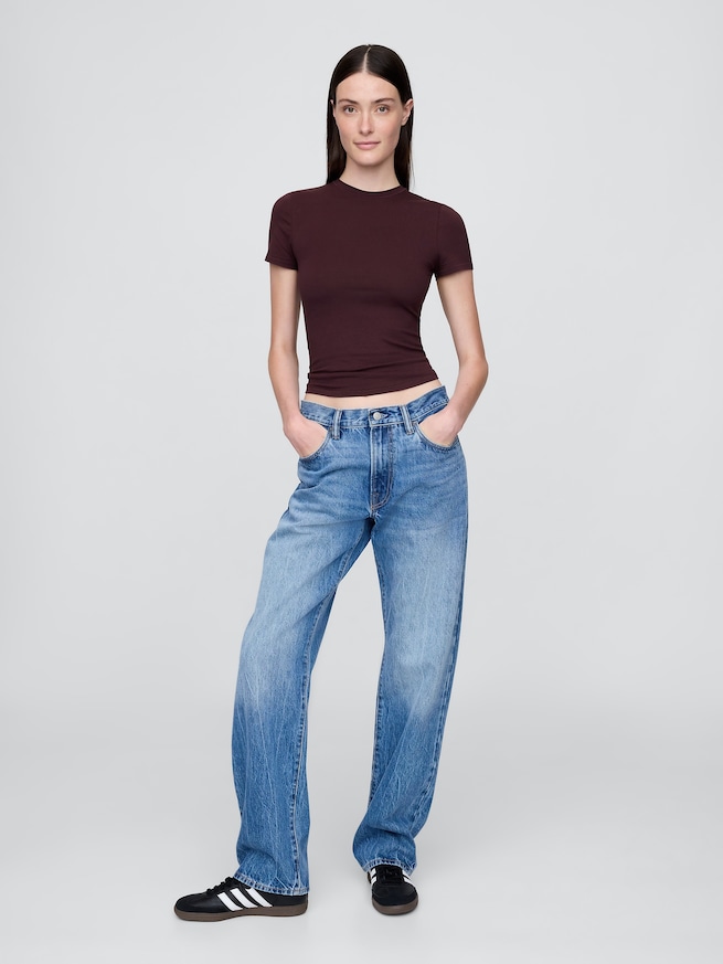 クロースニット ジャージーTシャツ-1