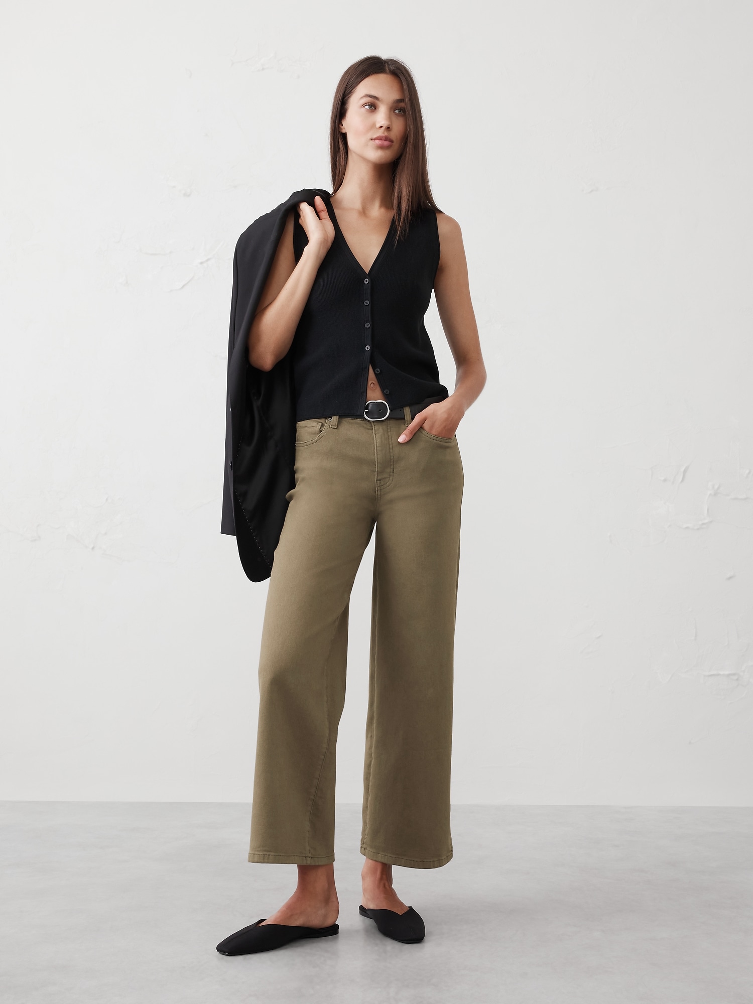Wide-Leg High-Rise Jean