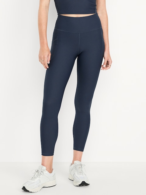 LEGGING CÔTELÉ À POCHE POWERSOFT À TAILLE HAUTE