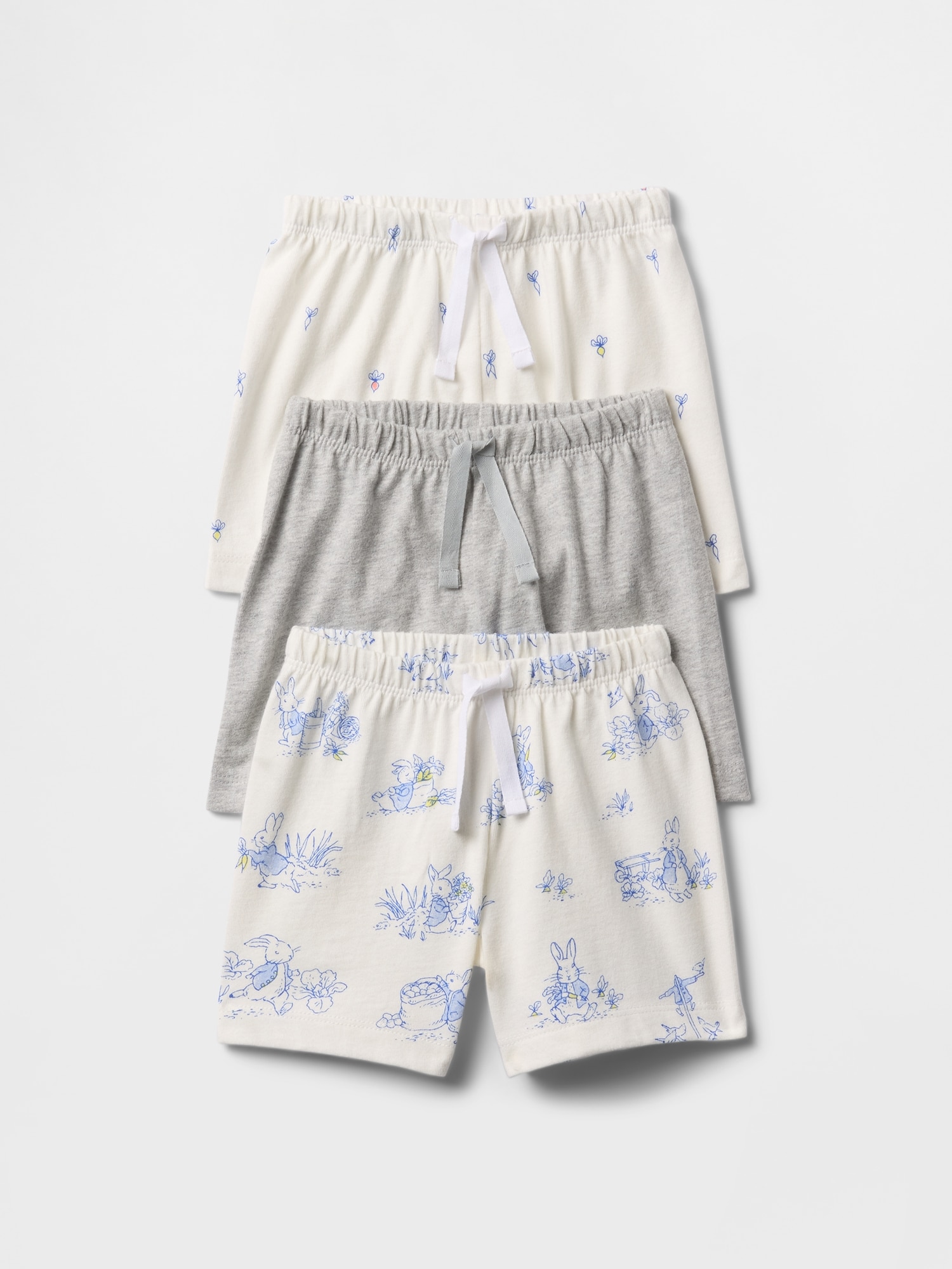 Gap はじめてのお気に入り ピーターラビット™ オーガニックコットン プルオンショートパンツ 3枚セット (ベビー) Gap はじめてのお気に入り ピーターラビット™ オーガニックコットン プルオンショートパンツ 3枚セット (ベビー)