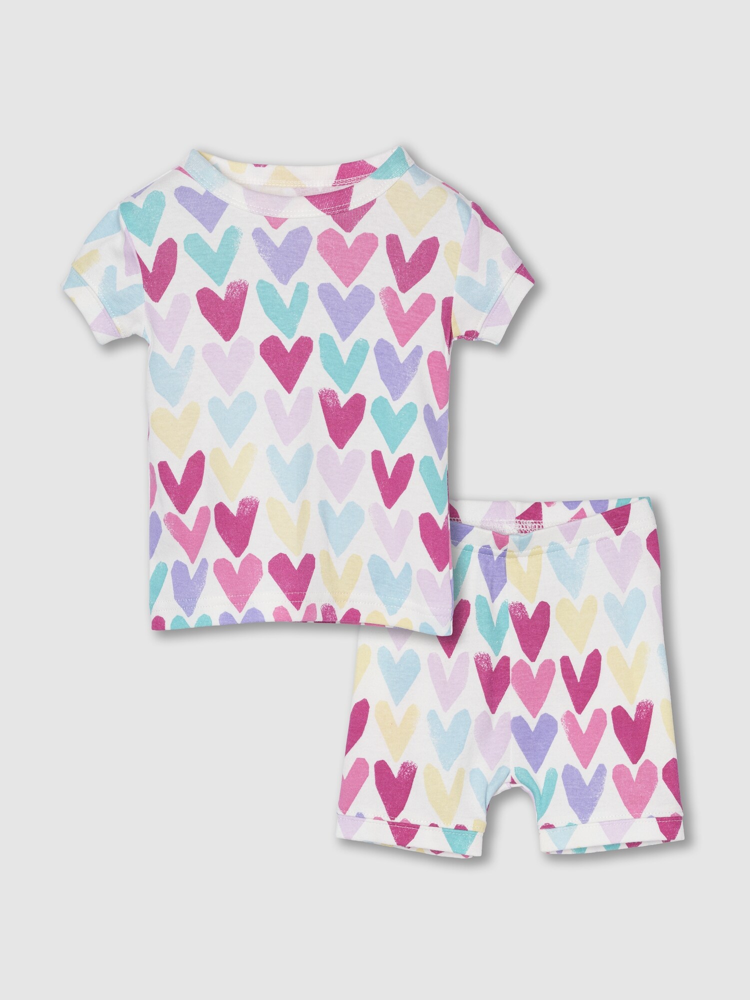 Kids & babyGap オーガニックコットン100% ハート パジャマセット-1