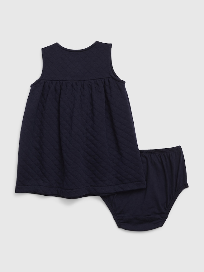 キルティング ジャンパースカートセット（ベビー）-1