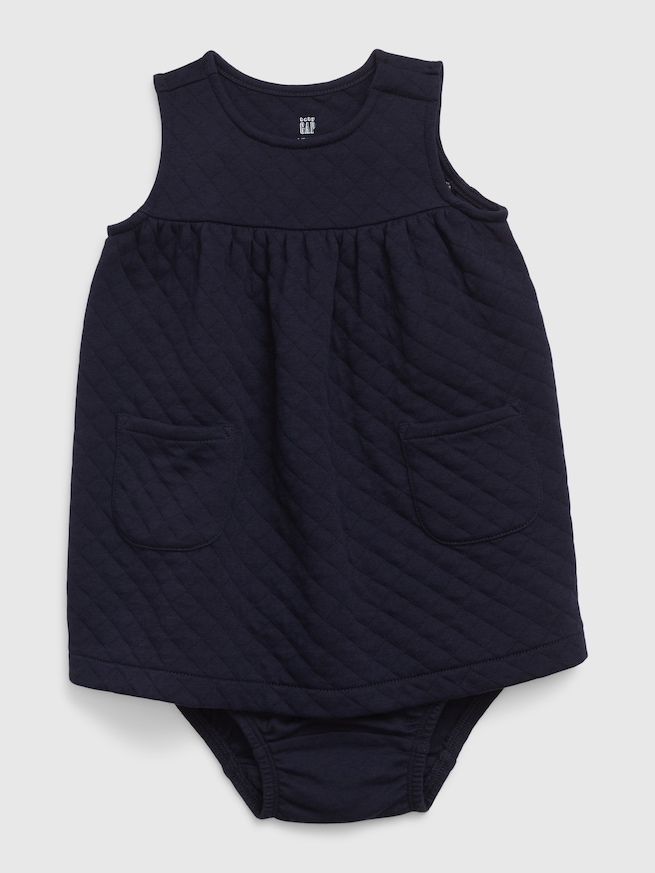 キルティング ジャンパースカートセット（ベビー）-2