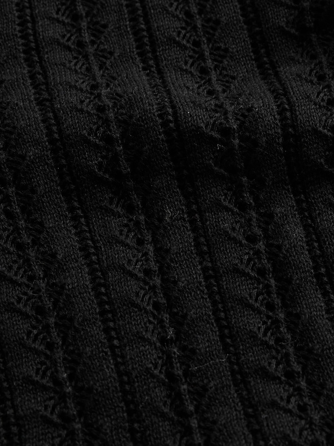 コットン100% ポインテールカーディガン-3