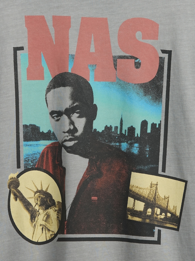 ナズ グラフィックTシャツ-3