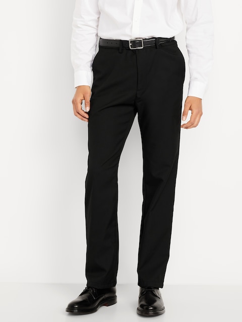 90's Straight-Fit Twill Dress Pants