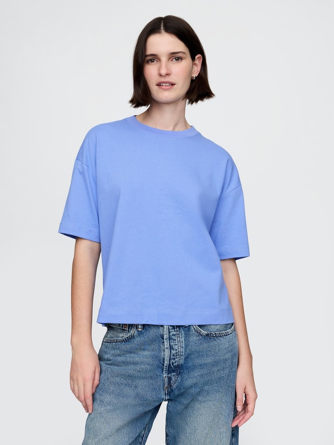 ヘビーウェイト オーガニックコットン GAPロゴTシャツ-1
