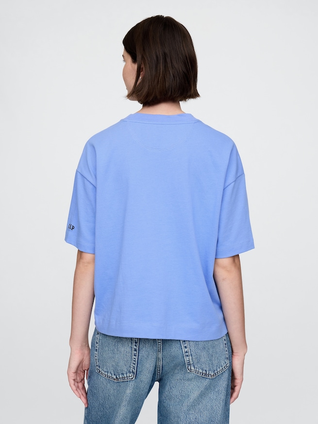 ヘビーウェイト オーガニックコットン GAPロゴTシャツ-2