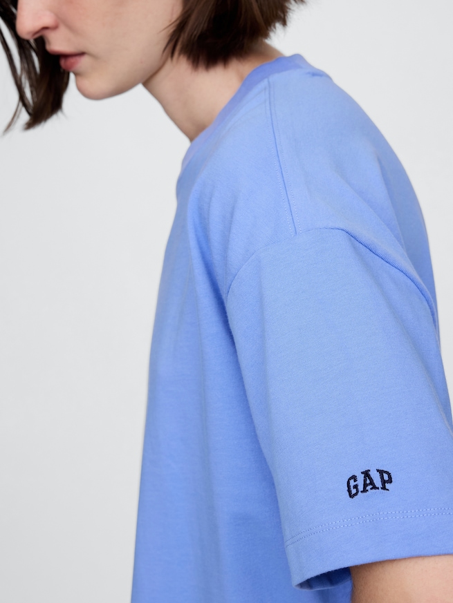 ヘビーウェイト オーガニックコットン GAPロゴTシャツ-0
