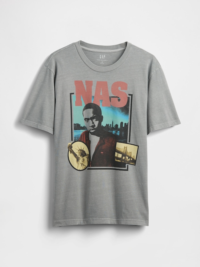 ナズ グラフィックTシャツ-4