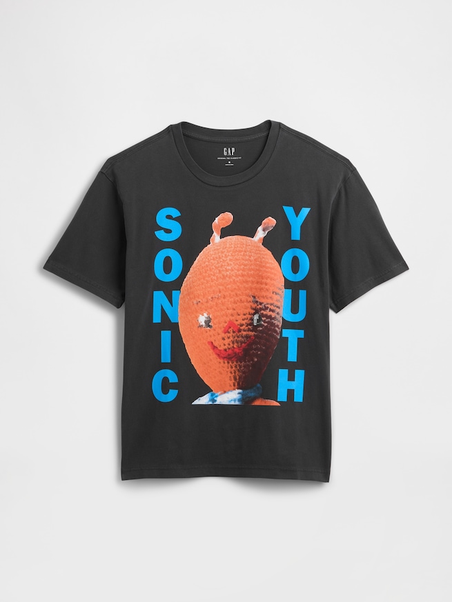 ソニック・ユース グラフィックTシャツ-4