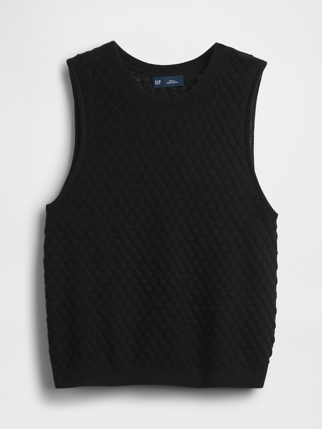 CashSoft カシミヤタッチ ライトウェイト クロップド タンクトップ-3