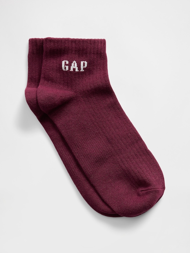 GAPロゴ ショートクルーソックス-0