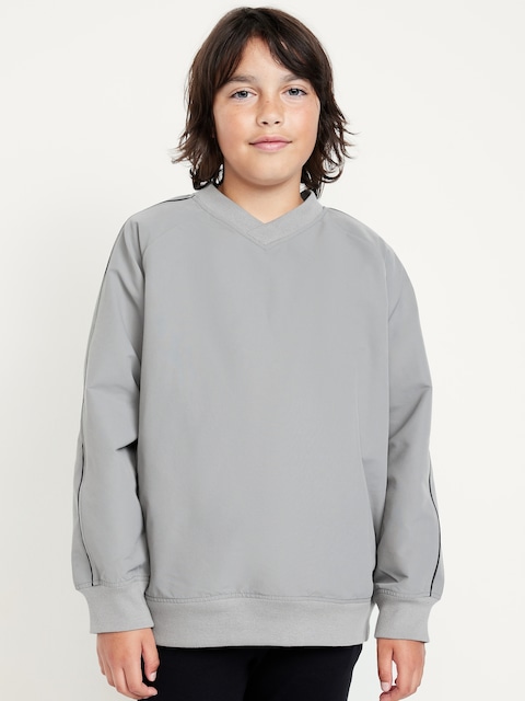 Oversized V-Neck Performance Top for Boys