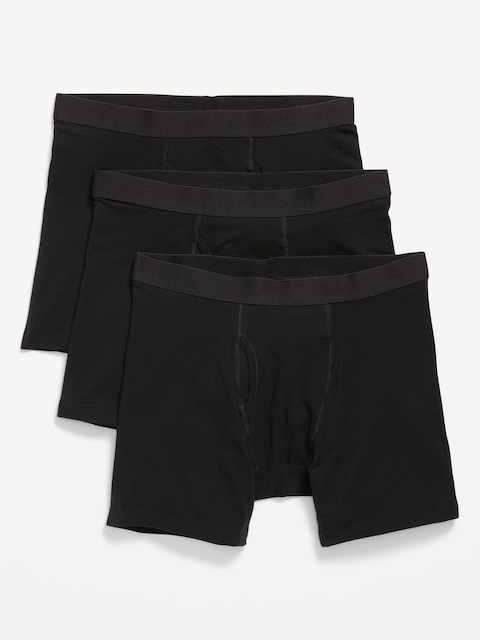 3-Pack Soft-Washed Boxer Briefs -- 6.25-inch inseam