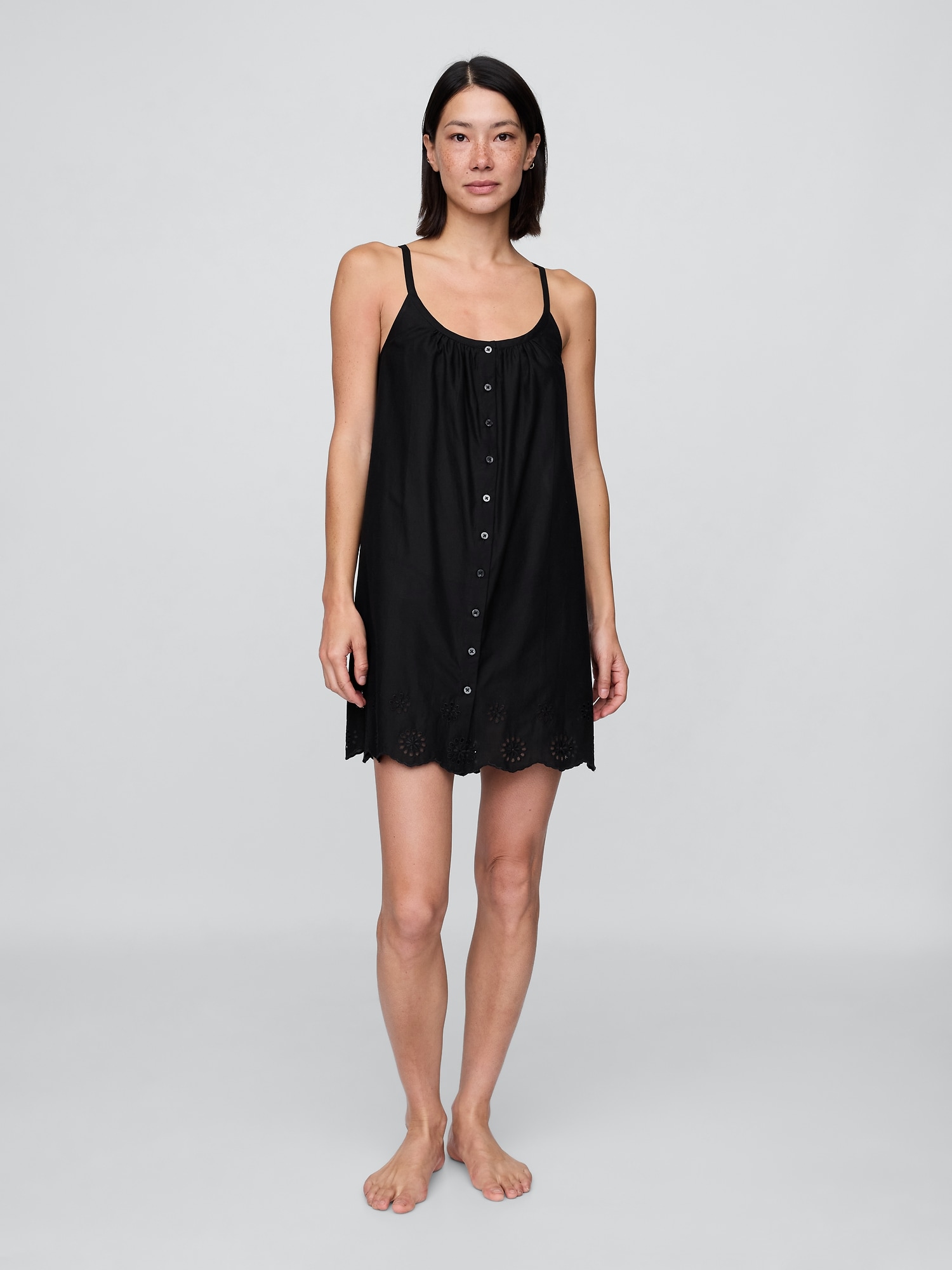 Eyelet Hem PJ Dress
