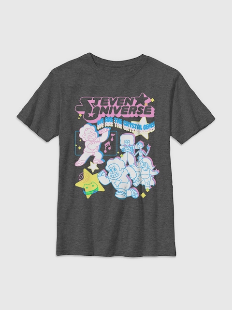 Steven Universe Streetwear Collage Gender-Neutral Graphic T-Shirt for Kids