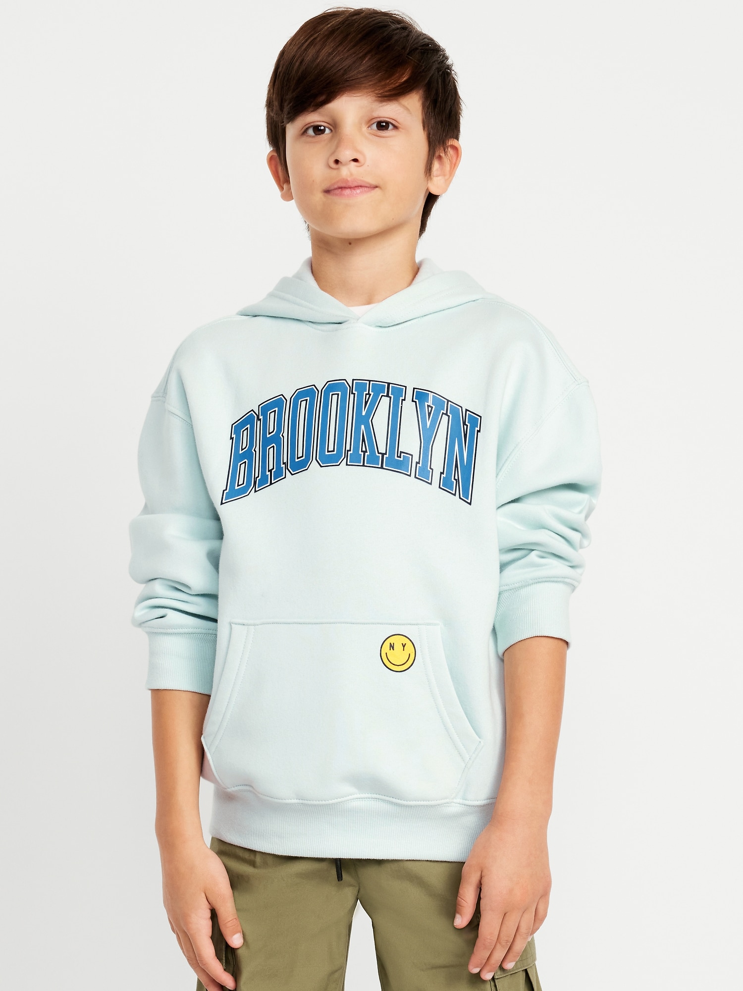 Favorite Fleece Oversized Graphic Fleece Pullover Hoodie for Boys