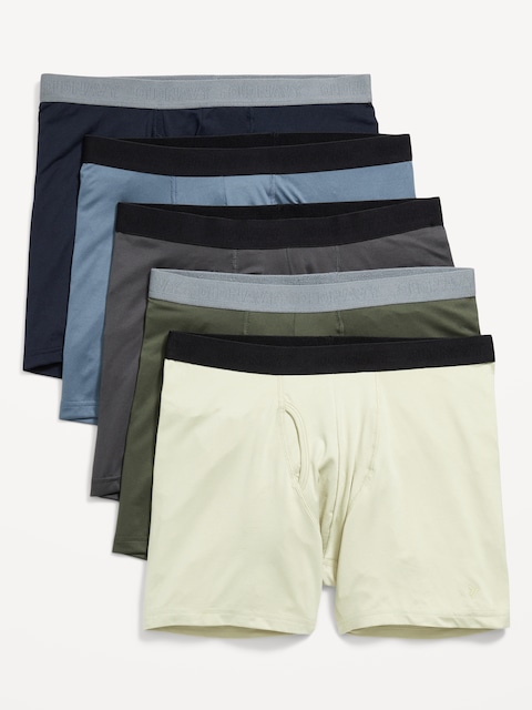 CALEÇONS BOXEURS PERFORMANCE GO-DRY COOL POUR HOMME (PAQUET DE 5), ENTREJAMBE DE 12,5 CM