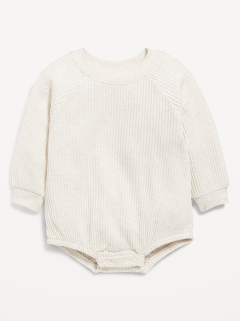 Long-Sleeve Fleece One-Piece Romper for Baby