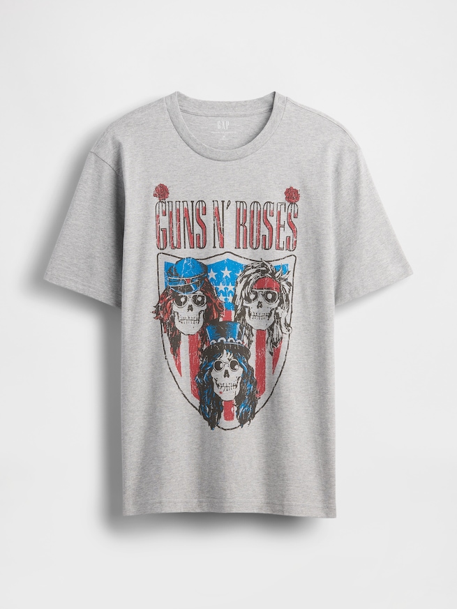 ガンズ・アンド・ローゼズ グラフィックTシャツ-4