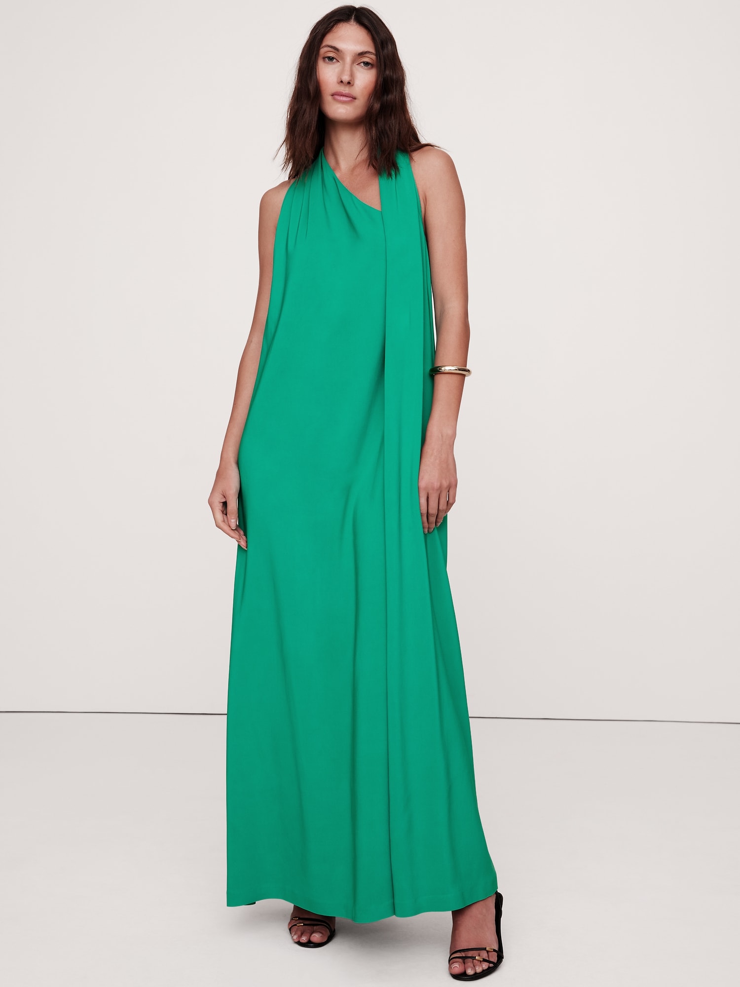 banana republic stretch crepe maxi dress Stretch-Crepe Maxi Dress