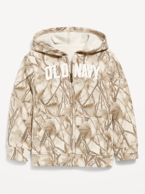 Unisex Logo-Graphic Zip Hoodie for Toddler