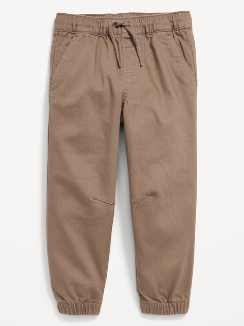 Loose Twill Pull-On Jogger Pants for Toddler Boys