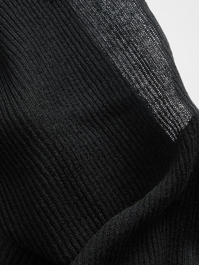 シアー リブ モックネックタンクトップ-2