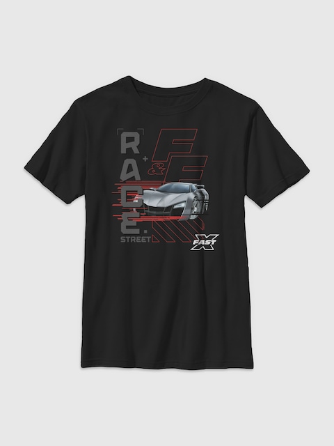 Fast And Furious Race Street Gender-Neutral Graphic T-Shirt for Kids