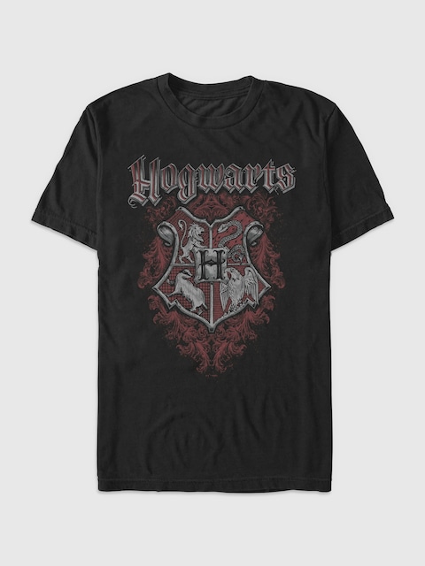 Harry Potter Grunge Crest Graphic T-shirt