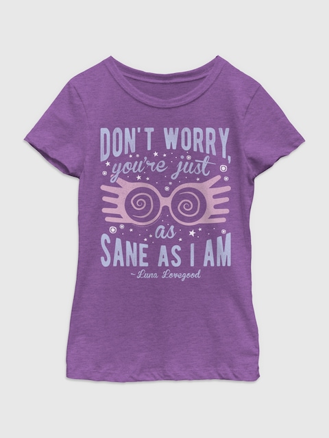 Harry Potter Just As Sane As Luna Graphic T-shirt For Girls