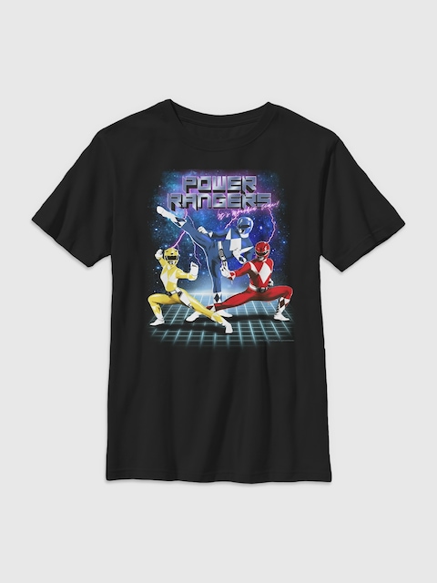 Power Rangers Nineties Lightning Gender-Neutral Graphic T-Shirt for Kids