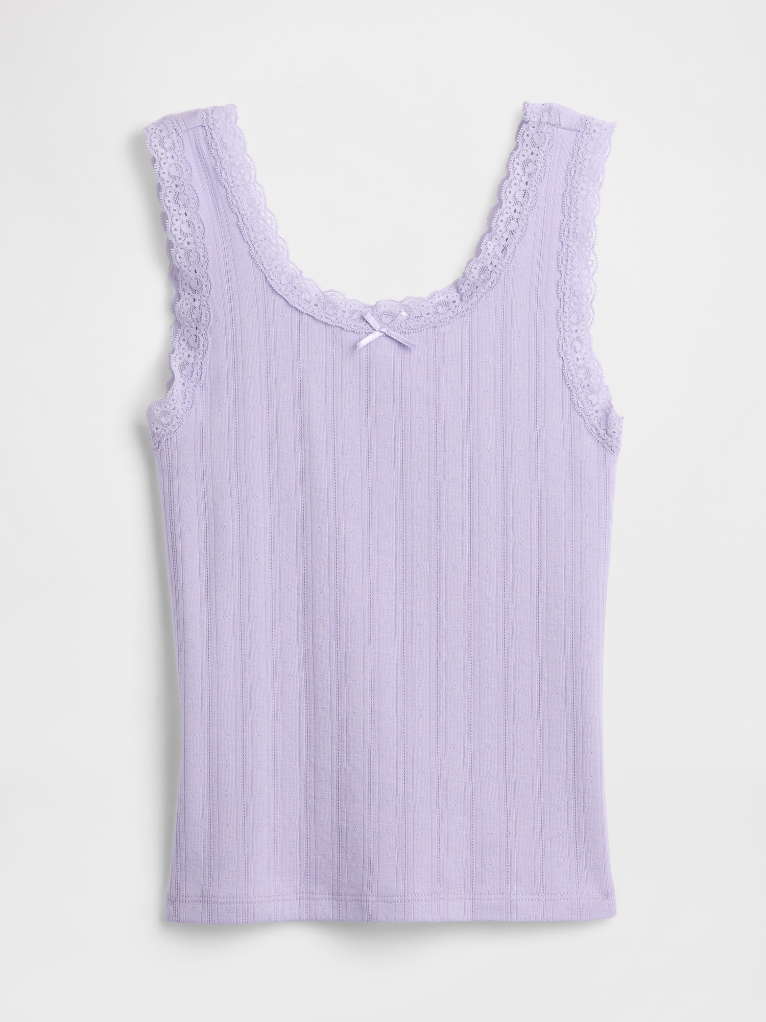 Kids Pointelle Sweater Tank Top