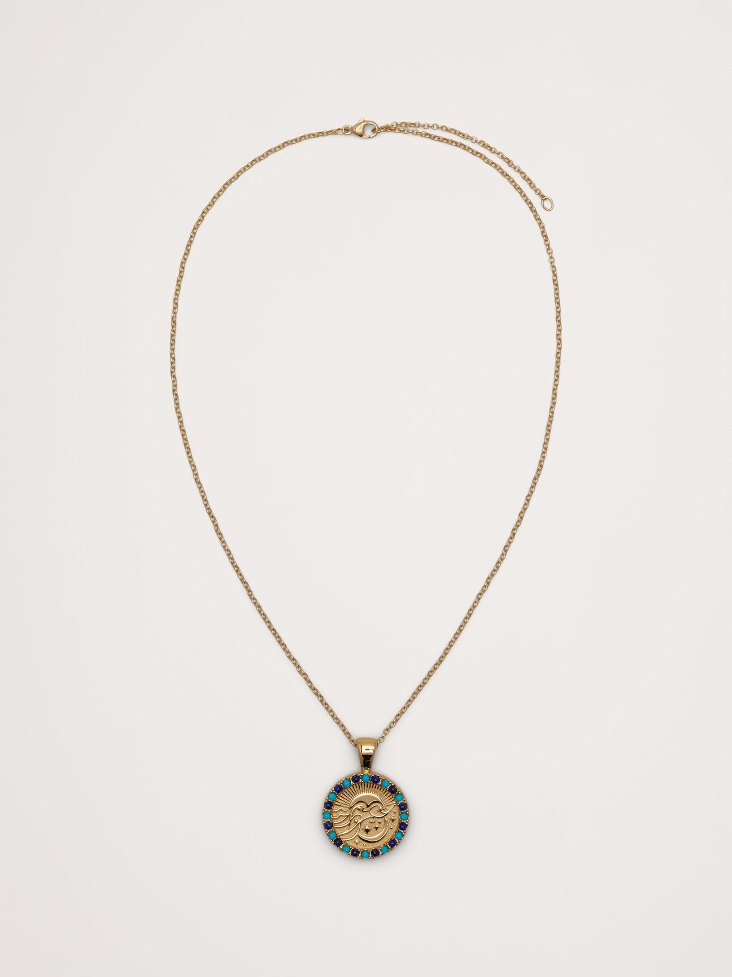 Wanderlust Celestial Petite Pendant Coin with Chain by Jane Win