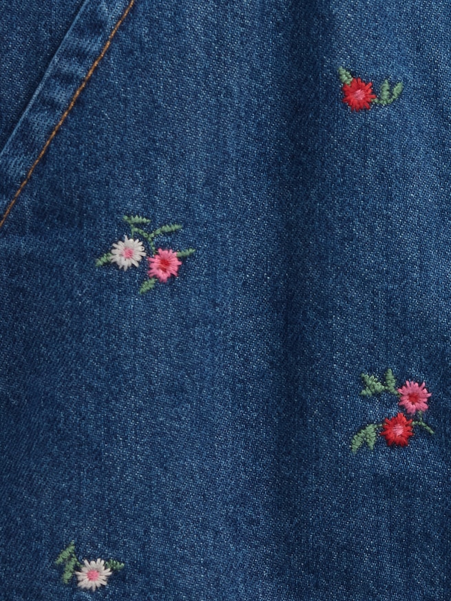 デニム ラッフルフリル サロペットスカート (幼児・ベビー)-3