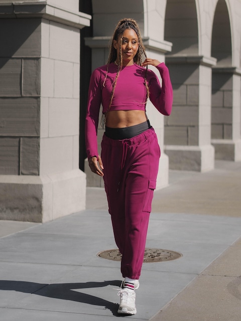 Terry Mid Rise Cargo Jogger