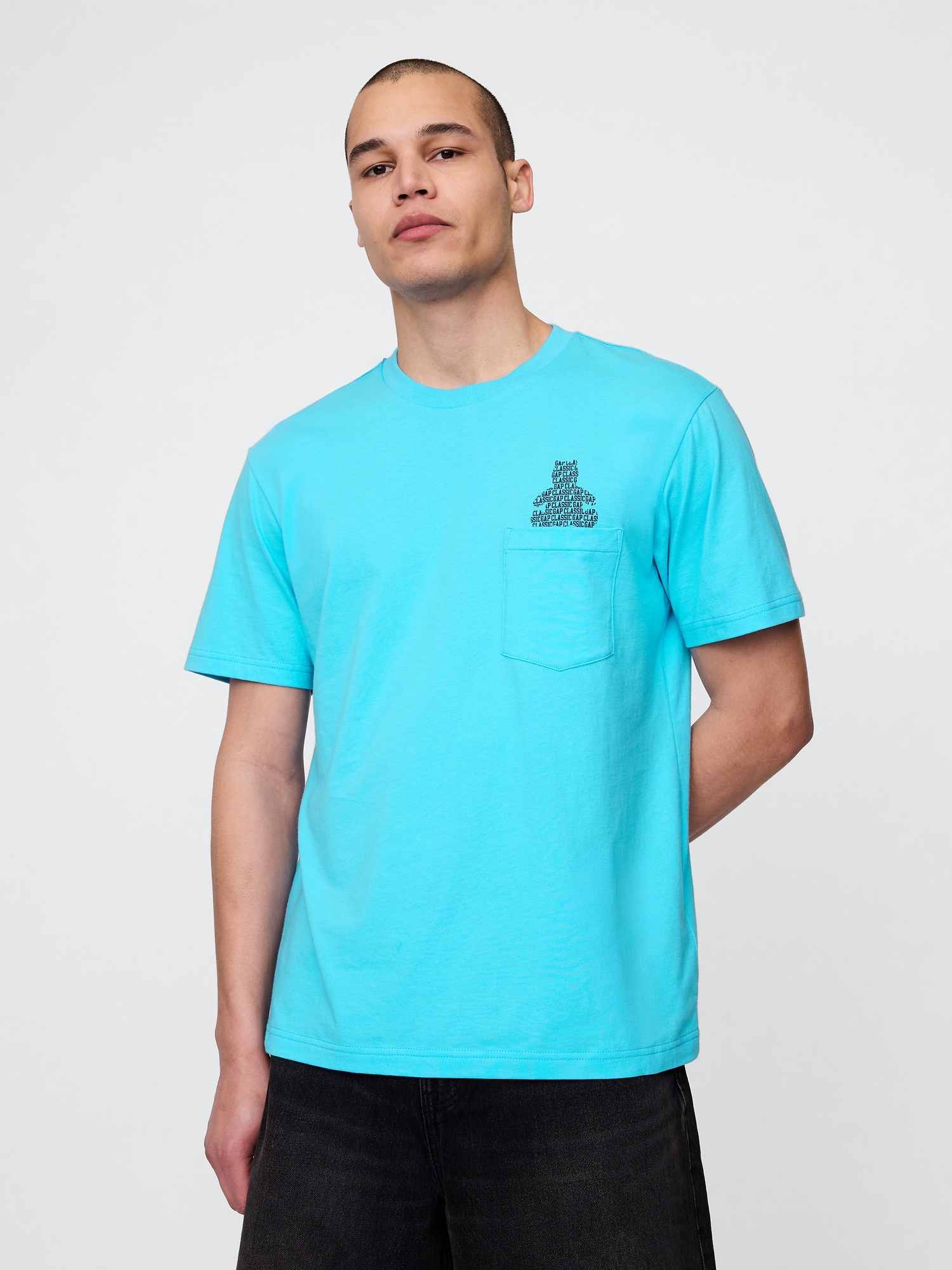 ポケット グラフィックtシャツ