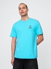 ポケット グラフィックTシャツ-0