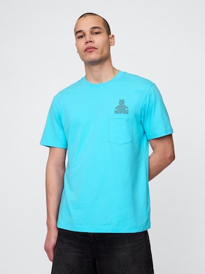 ポケット グラフィックTシャツ
