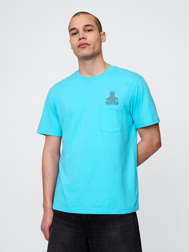 ポケット グラフィックTシャツ-0