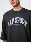オーバーサイズ GAPグラフィック フレンチテリー クルーネックスウェット-3