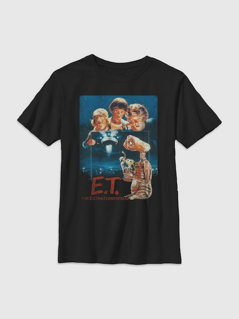 ET The Extraterrestrial Vintage Poster Gender-Neutral Graphic T-Shirt for Kids