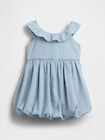 デニム バブルワンピース (幼児・ベビー)-1
