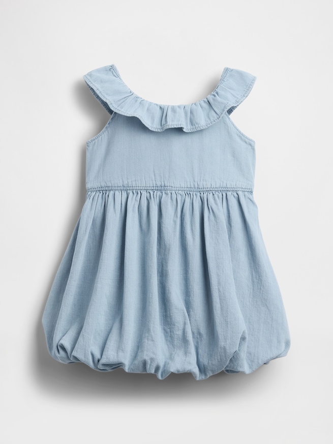 デニム バブルワンピース (幼児・ベビー)-1